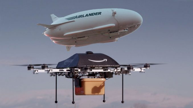 Amazon sales drones zeppelin