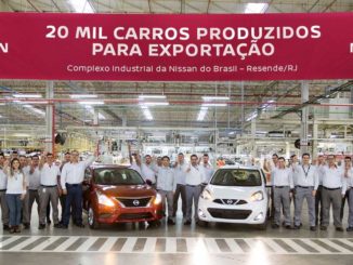 Nissan chega à marca de 20 mil veículos exportados