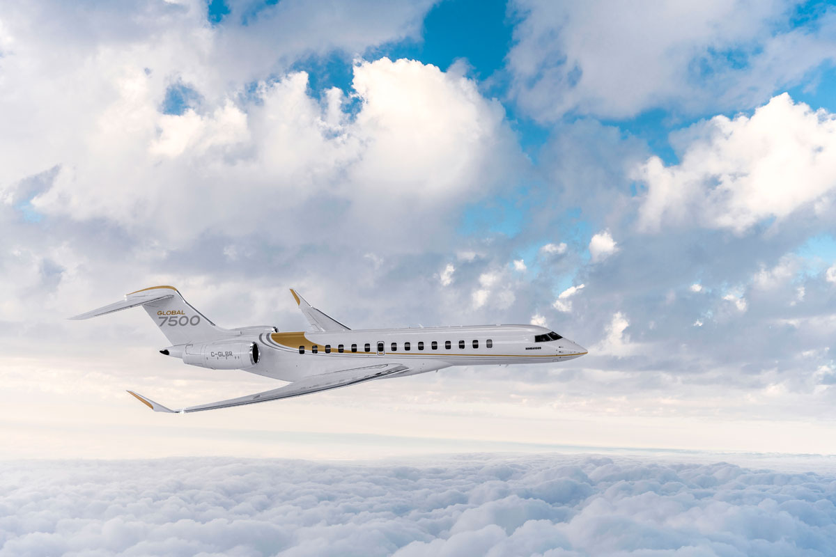 Global 7500, aeronave Bombardier de longo alcance