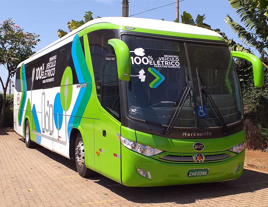 ônibus rodoviário elétrico