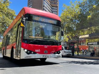 ônibus elétricos no Chile