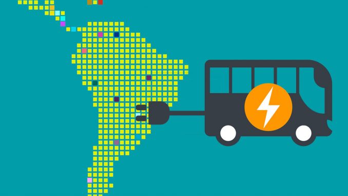 ônibus elétricos na América Latina